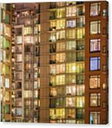 Abstract Apartment Buildings Canvas Print