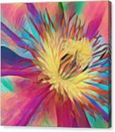 Abstract Clematis Canvas Print
