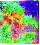 Abstract Deer Canvas Print