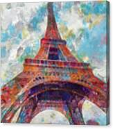 Abstract Eifel - Paris France Canvas Print