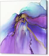 Abstract Iris Gold Leaf Canvas Print
