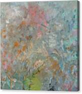 Abstract Landscape With Fence Canvas Print