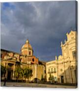 Acireale, Basilica Of Saints Peter And Paul - Sicily, Italy Canvas Print