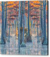 Adams Mill Pond Mirror Canvas Print