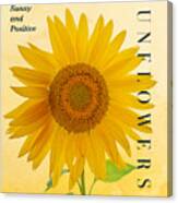 Advice From A Sunflower Canvas Print