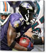 Afc Wild Card Game: Baltimore Ravens V Miami Dolphins Canvas Print