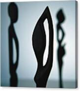 African Sculpture, Close-up. Canvas Print