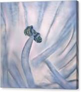 Abstract Macro Picture Of Agapanthus Pestle As A Mystical Figure Canvas Print