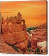 Aglow In Bryce Canyon. Canvas Print