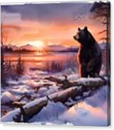 Ai Standing Bear Canvas Print