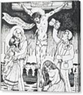 Aids Crucifixion Canvas Print