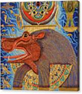 Akem-shield Of Taweret Who Belongs To The Doum Palm Canvas Print