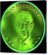 Alan Greenspan V1a Canvas Print