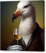 Albatross Having Drink Canvas Print