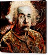 Albert Einstein Time Machine 20210215 Canvas Print