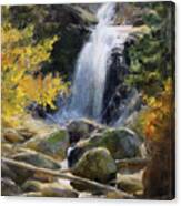 Alberta Falls, October Canvas Print