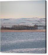 Alberta Winter Wheat Farm Landscape Canvas Print