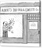 Albert's Bad Idea Canvas Print