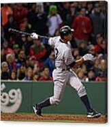 Alex Rodriguez And Willie Mays Canvas Print