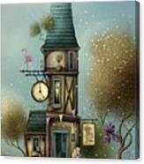 Alice In Wonderland. A Curious House. Canvas Print