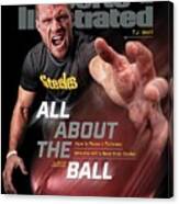All About The Ball - Pittsburgh Steelers T.j. Watt Sports Illustrated Cover Canvas Print