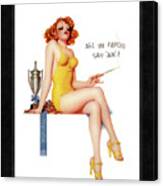 All In Favor Say Ah By Enoch Bolles Vintage Illustration Xzendor7 Art Reproductions Canvas Print