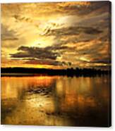 Amber Sunset Canvas Print