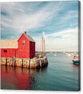 American Fishing Shack Canvas Print