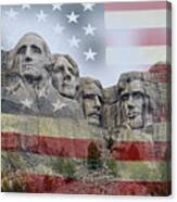 American History - Mount Rushmore National Memorial Canvas Print