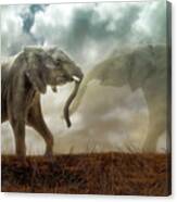 An Elephant Never Forgets Canvas Print