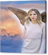 An Everyday Angel Emerges... Canvas Print