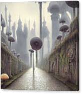 Ancient Mushroom City Canvas Print