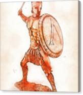 Ancient Warriors, Spartiates - 01 Canvas Print