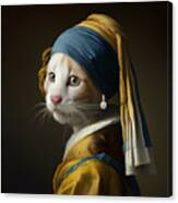 And The Pearl Earring Canvas Print