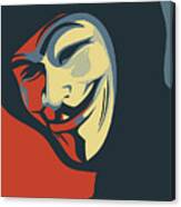 Anonymous Mask Disobey Poster Art Canvas Print