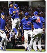 Anthony Rizzo And Kris Bryant Canvas Print