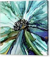 Aqua Bloom Canvas Print