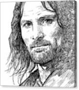 Aragorn - Viggo Mortensen Canvas Print