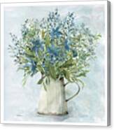 Arrayed In Blue 1 Canvas Print
