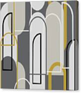 Art Deco Arch Window Pattern 3500x3500 Seamless Repeat Canvas Print