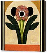 Art Deco Floral 03 Canvas Print