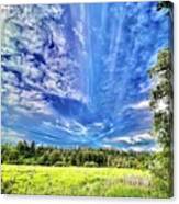 Artistic Sky At Salmon Creek Canvas Print