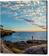 As The Sun Sets At Sunset Cliffs Canvas Print