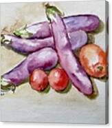 Asian Eggplant Canvas Print