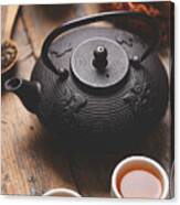 Asian Tea Set Canvas Print