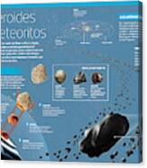 Asteroides Y Meteoritos Canvas Print