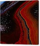 At The Edge Of Time - Abstract Contemporary Acrylic Painting Canvas Print