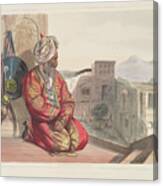 Atmaran'' Hindoo Of Peshawar By Rattray, James, 1818-1854 Canvas Print