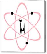 Atom Cat In Pink Transparent Background Canvas Print