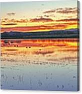 August 2020 Bosque Del Apache Sunrise Panorama Canvas Print